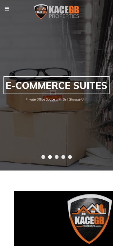 KACEGB Properties — Mobile homepage